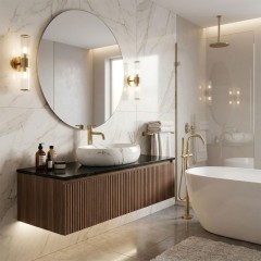 REA - Umyvadlo na desku Linda Lava 48,5x34 REA-U8695