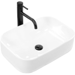 REA - Umyvadlo na desku Demi Slim 51x39 bílé REA-U1953