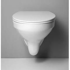 AQUALINE - TAURUS závěsná WC mísa, 36x54,5cm, bílá LC1582
