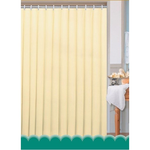 AQUALINE - Sprchový závěs 180x200cm, polyester, béžová 0201104 BE