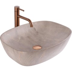REA - Umyvadlo na desku Freja Beige 51x39,5 REA-U6647