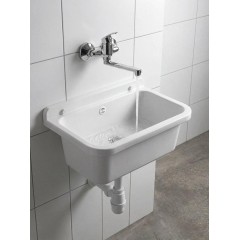 AQUALINE - Závěsná výlevka 55x34cm, plast, bílá PI5055