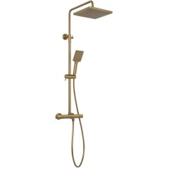 SAPHO - Sprchový sloup s termostatickou baterií, zlato mat SZ139GB