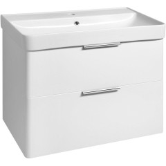AQUALINE - DENEB umyvadlová skříňka 77,3x55x42,4cm, bílá mat DN280