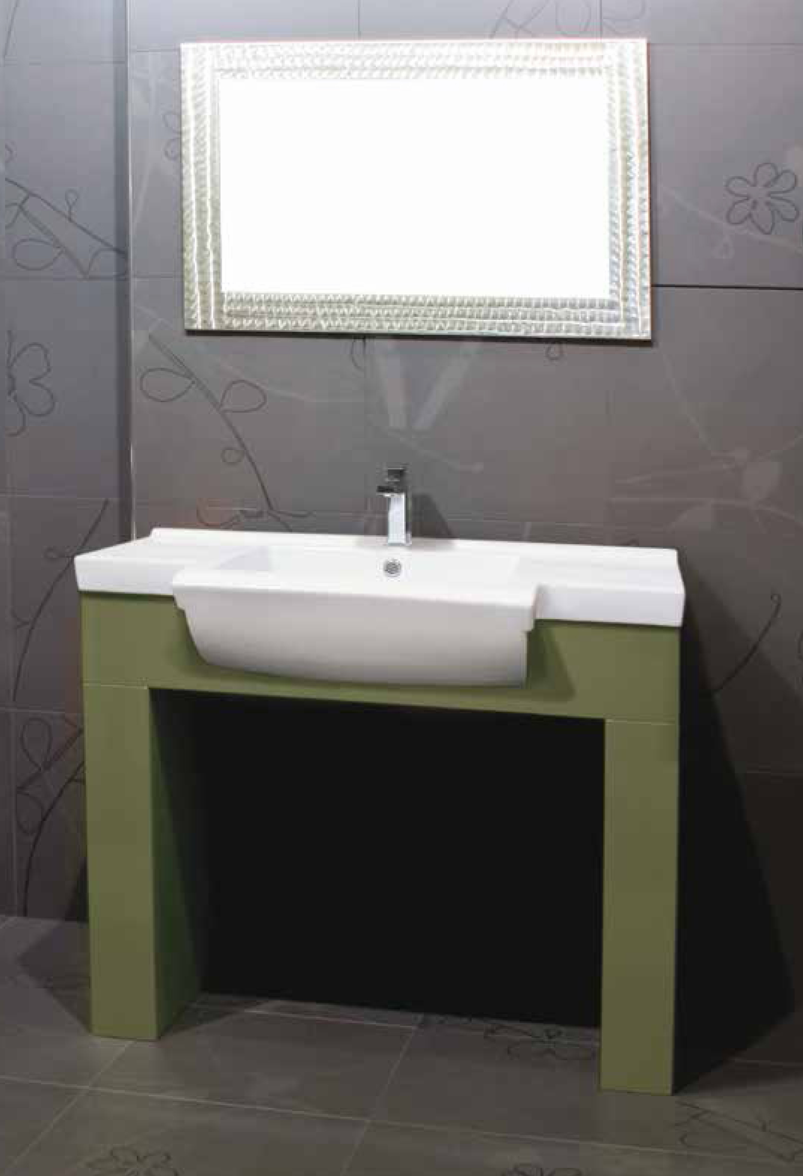 MALAGA keramické umyvadlo 91x46x15,5 cm