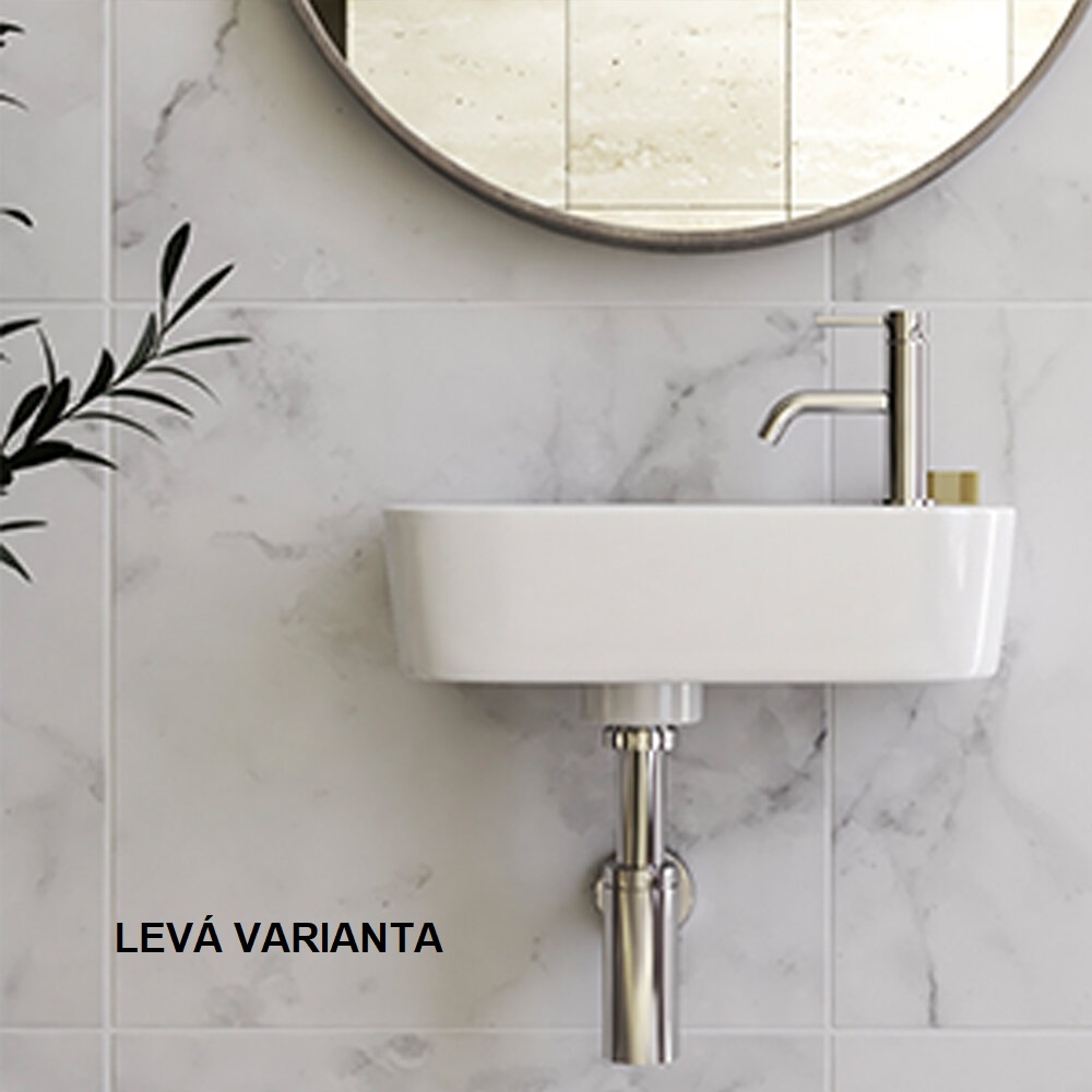 LAURA umyvadlo se zaoblenými rohy 37,5 x 24,5 x 14 cm