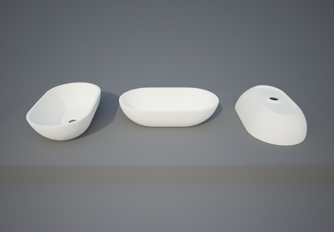 RAP oválné umyvadlo 56 x 32 x 15,6 cm