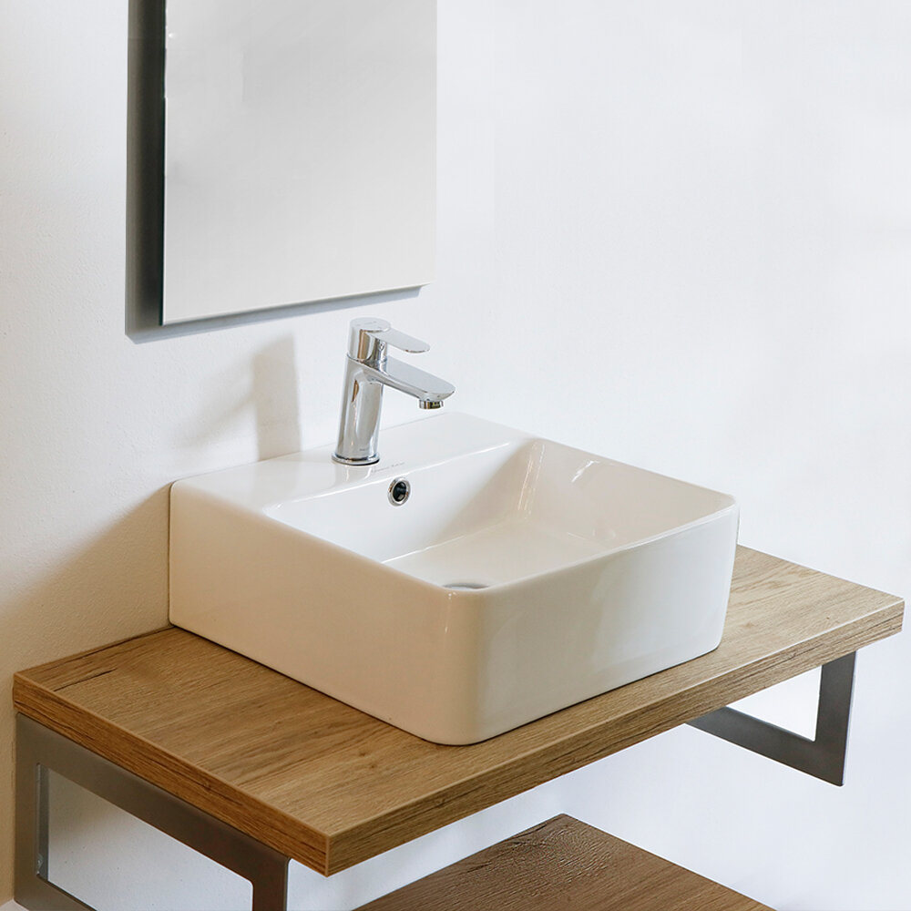 TIME3 keramické umyvadlo 40x42x15 cm