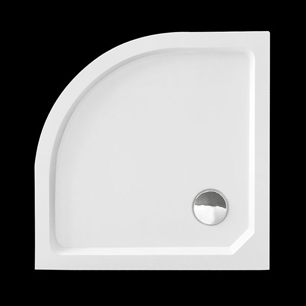 SMC MAXI 80x80cm sprchová vanička z tvrzeného polymeru čtvrtkruhová
