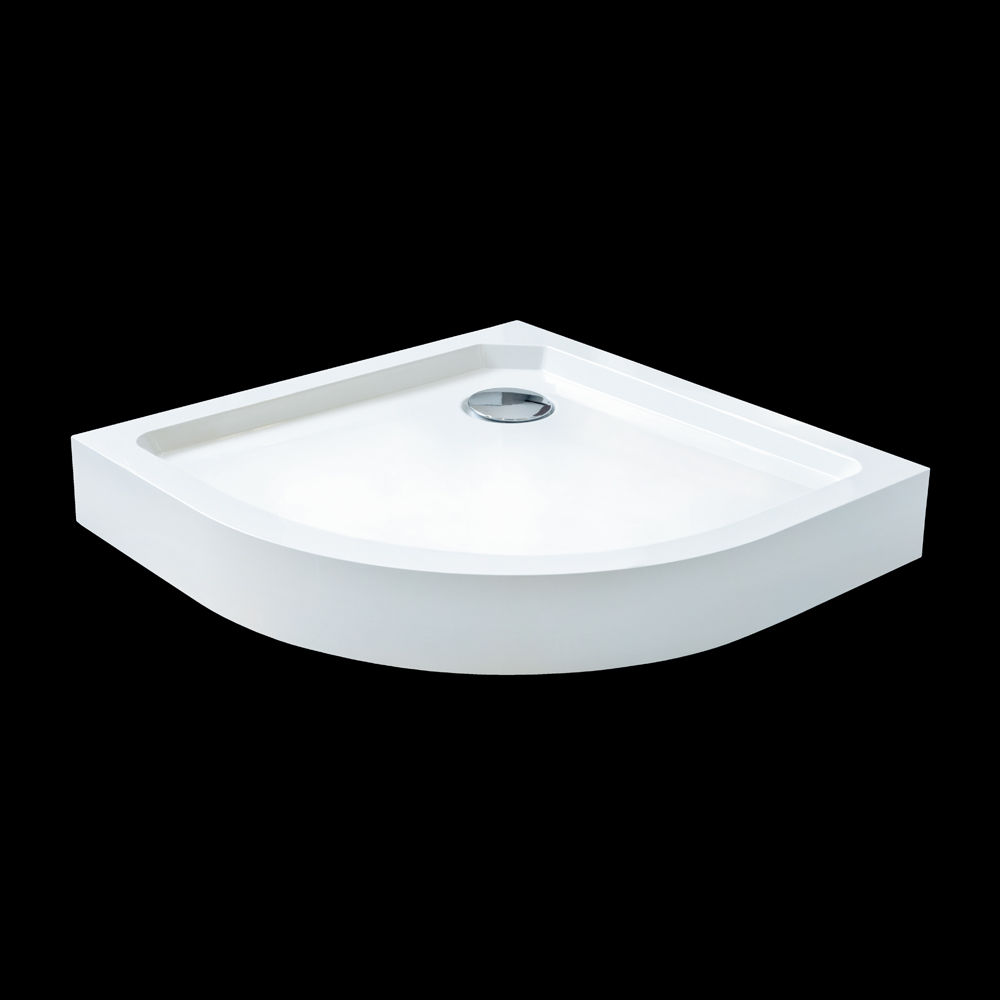 SMC MAXI 80x80cm sprchová vanička z tvrzeného polymeru čtvrtkruhová