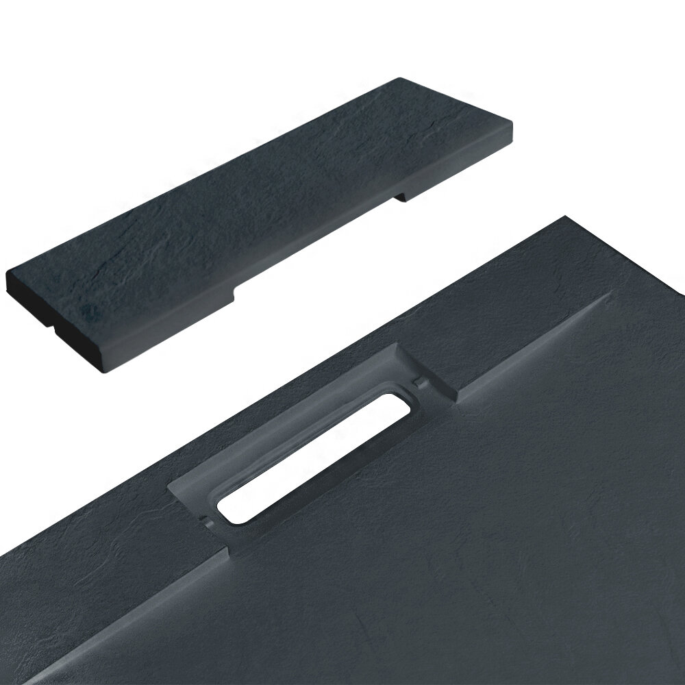 RIVER sprchová vanička z litého mramoru, obdélník, 140x90cm, šedá