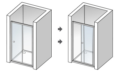FAMILY B2 135, Sprchové dveře zasouvací 133-136cm - familyb2