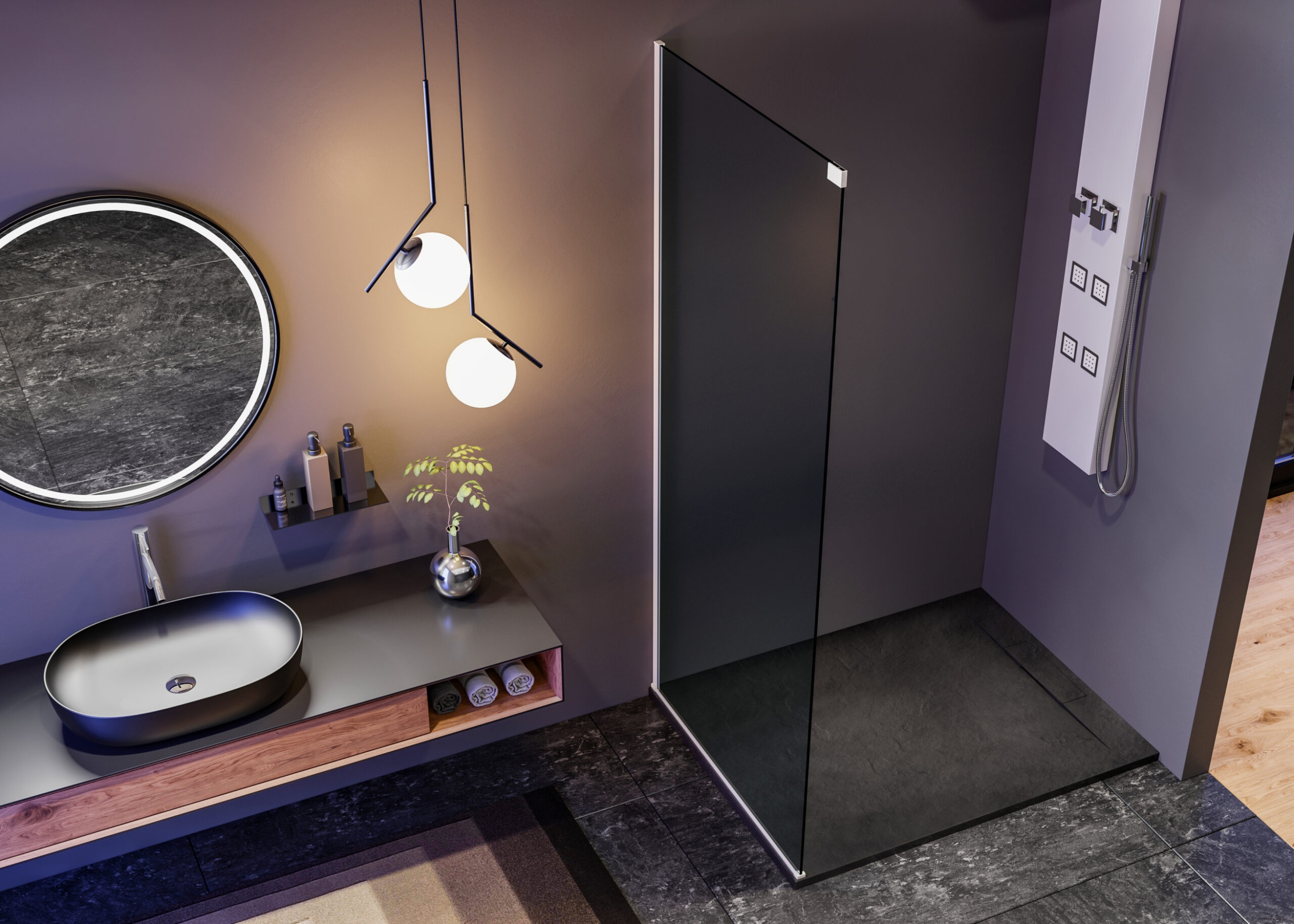 X-FAKTOR F1 95 Pevná boční stěna 92,5-94 cm