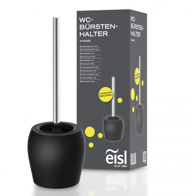 Držák na WC kartáč, černá BA0102