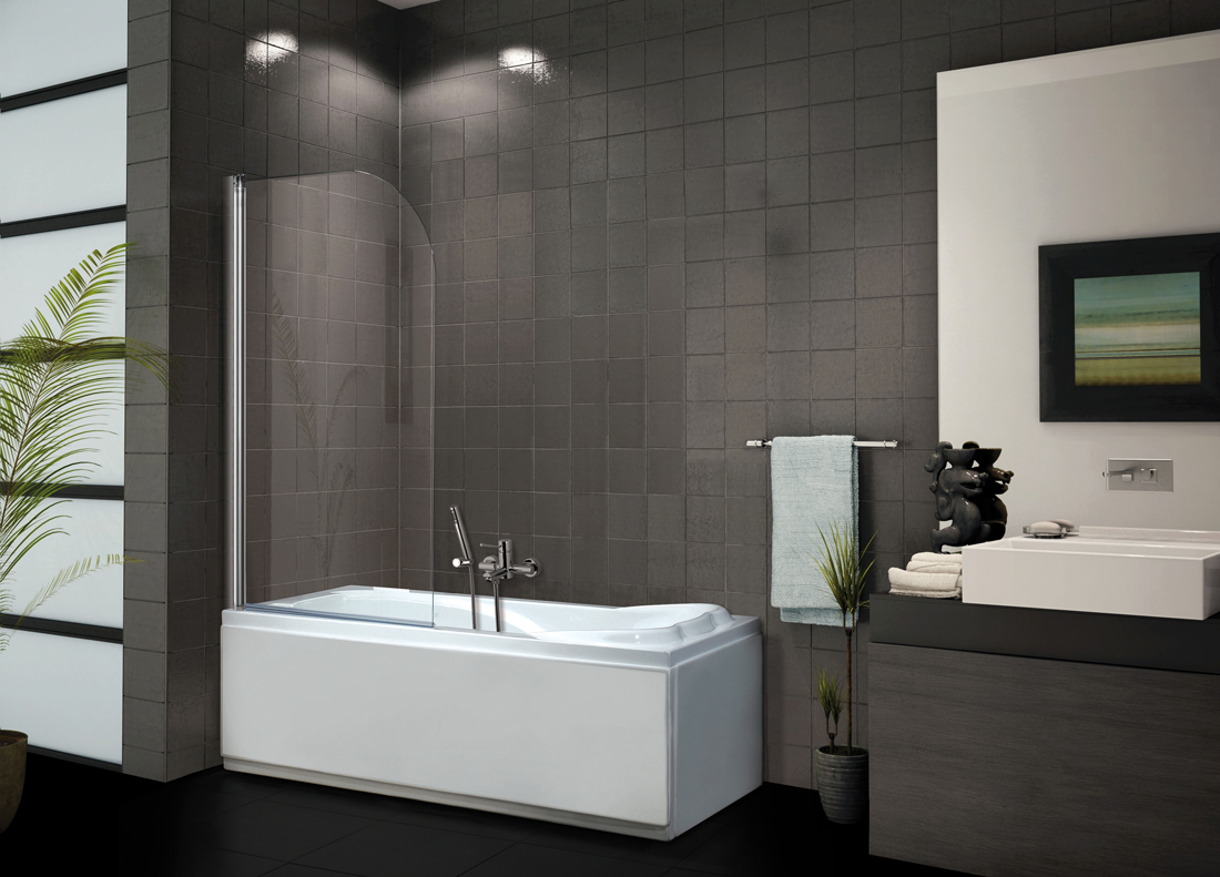 Vanová zástěna FAMILY L1 80x140cm – jednodílná