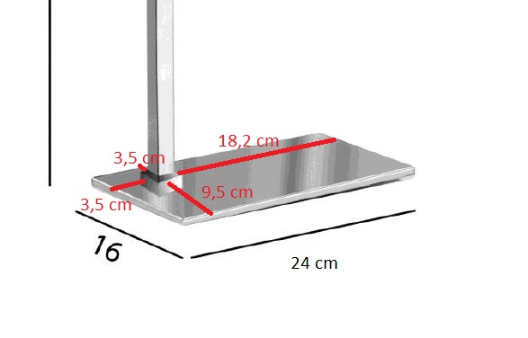 Gedy – Stojan ručníky, hranatý, chrom 783113