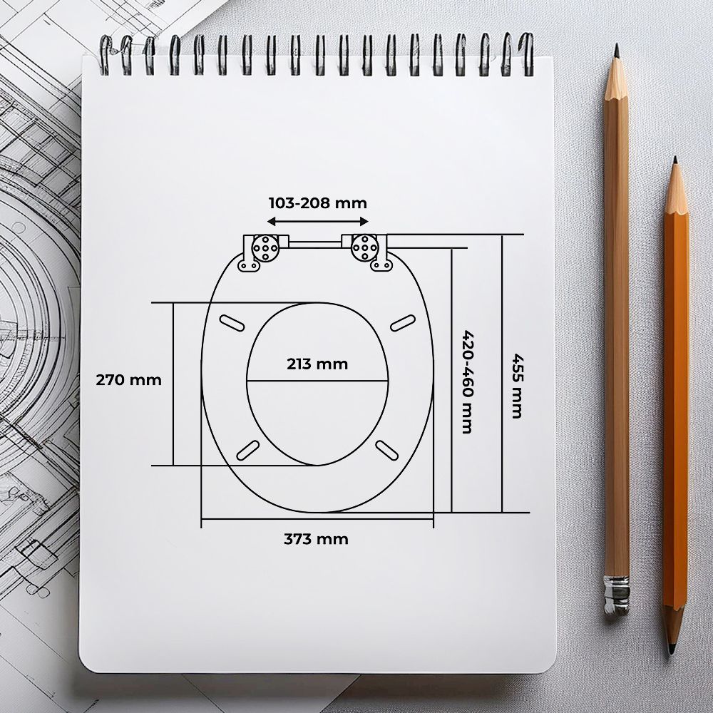 Wc sedátko se zpomalovacím mechanismemAWD Interior MDF Ořech 1065