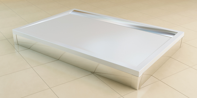 SanSwiss PWIU 80 120 80 50 Přední panel U hliník pro obdélníkovou vaničku 80×120cm – aluchrom