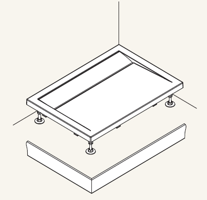 SanSwiss PWIU 90 120 90 50 Přední panel U hliník pro obdélníkovou vaničku 90×120cm – aluchrom