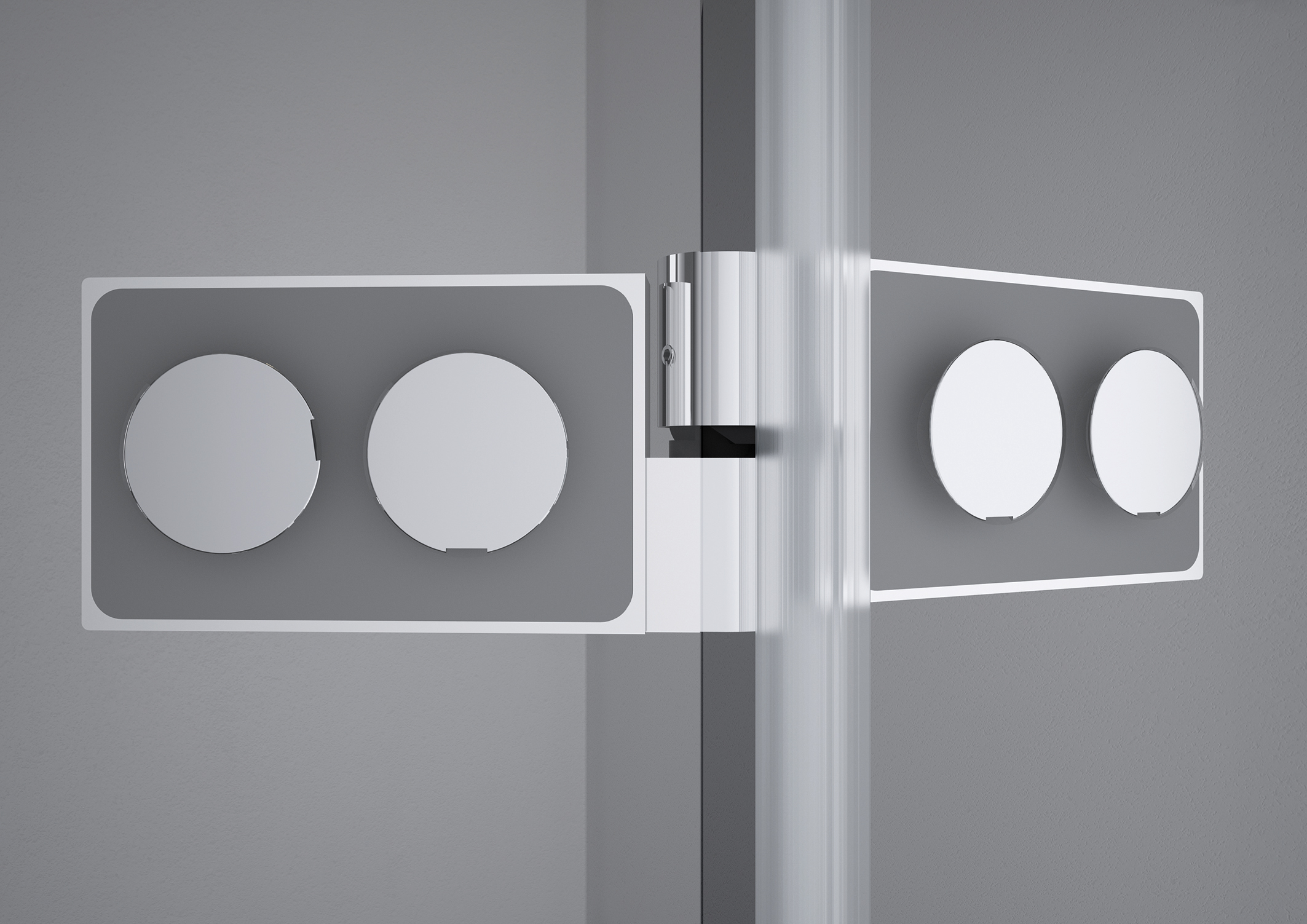 SanSwiss PUE2PD 075 10 07 Pravý díl sprchového koutu 75 cm, chrom/sklo