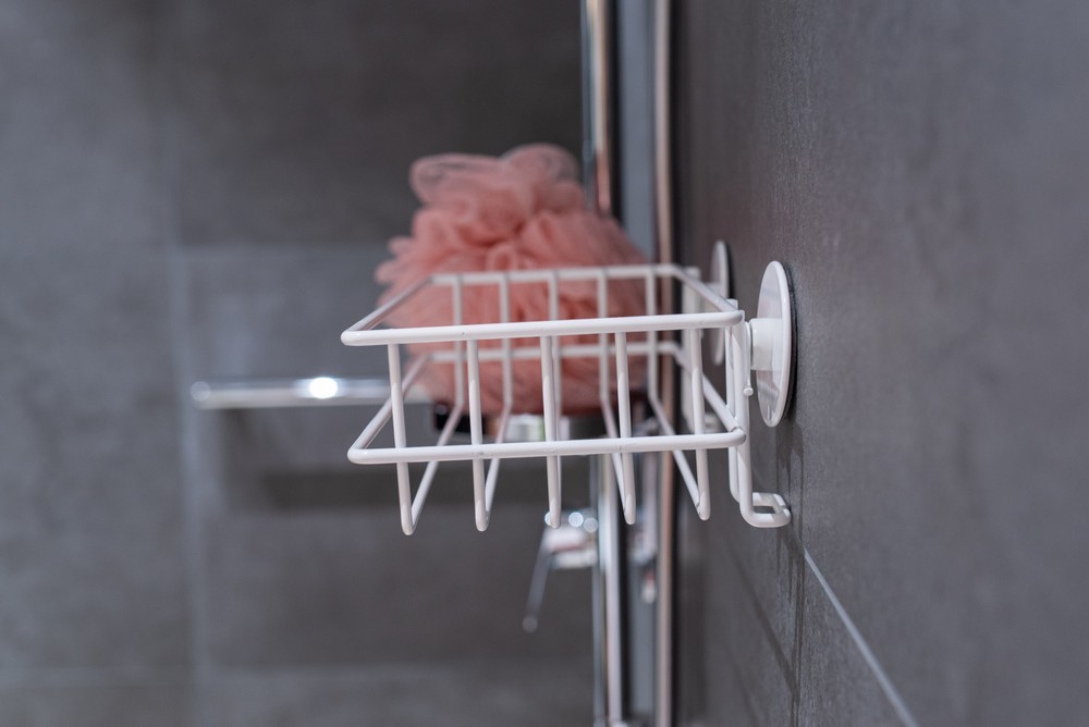 Drátěná police na nalepení AWD Interior bílá 1477