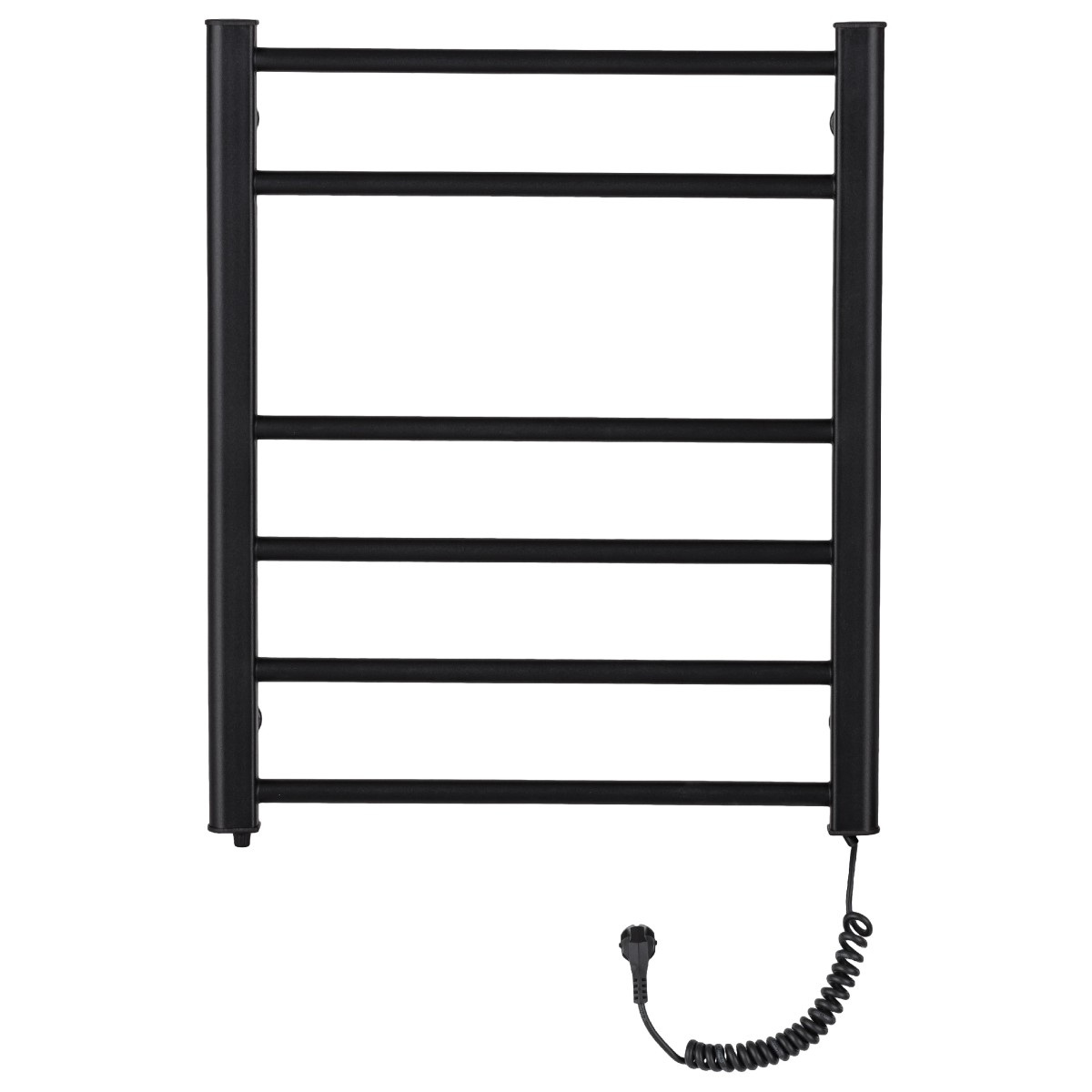 Elektrický sušák ručníků Domenico – 97 W – černá matná – 660×550 mm