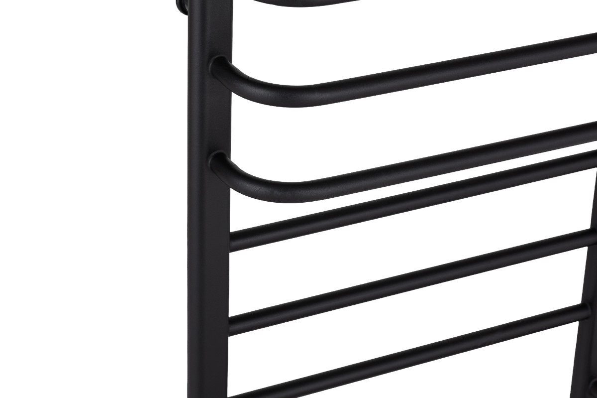 Elektrický sušák ručníků Ricardo, s displejem – 158 W -černá matná – 860×550 mm