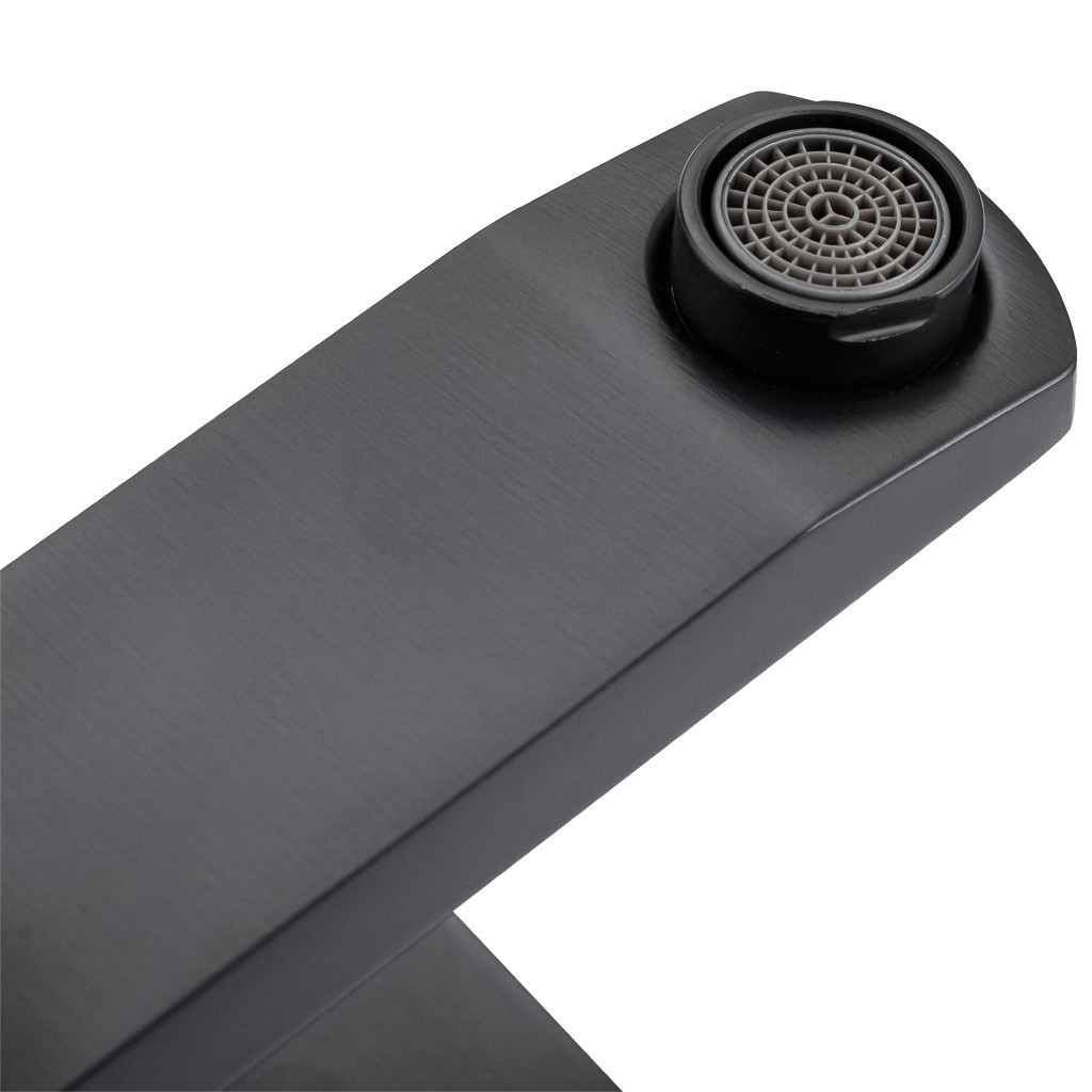 Umyvadlová stojánková baterie Elma – vysoká – černá matná