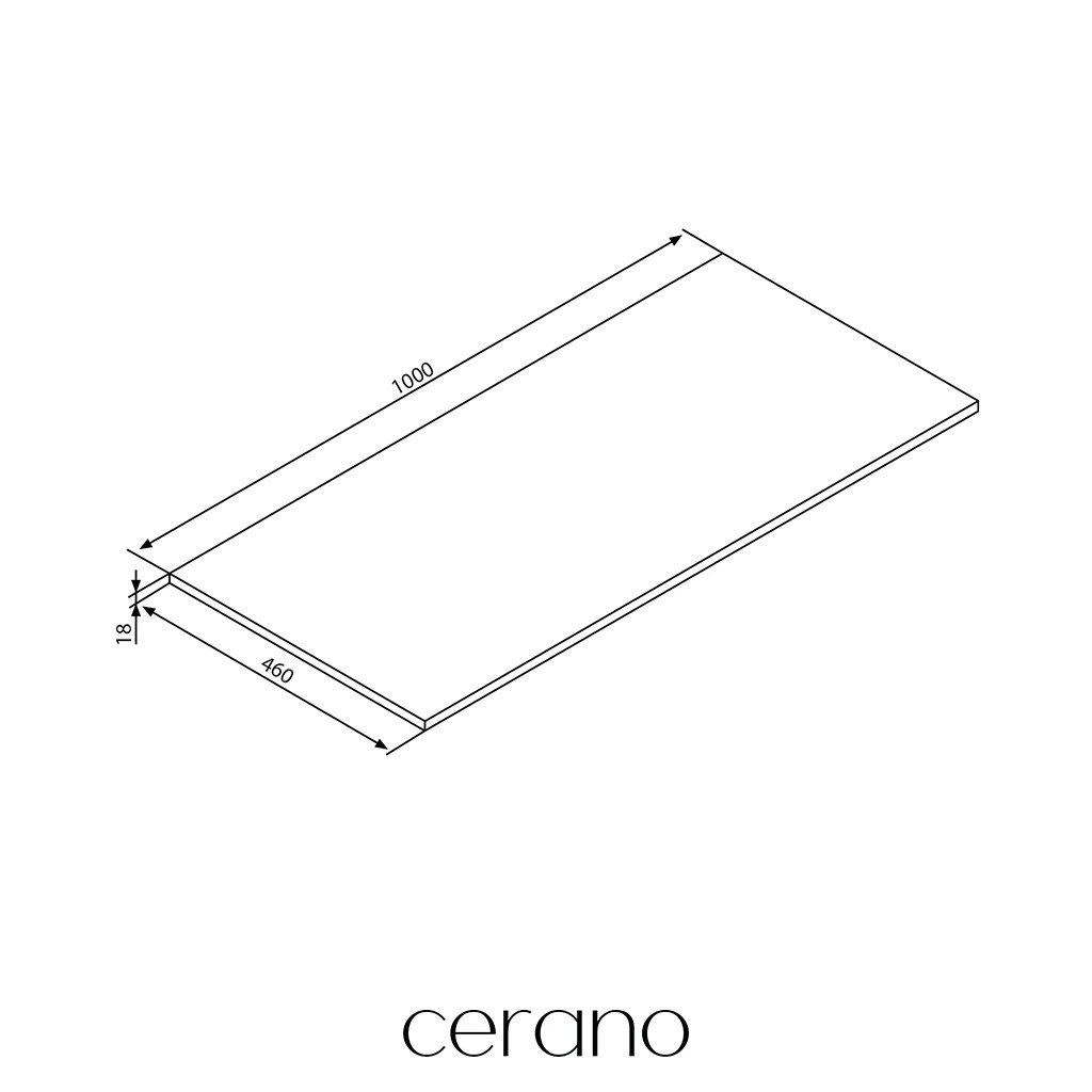 Deska pod umyvadlo Navira Slim – dub medový – 100x46x1,8 cm
