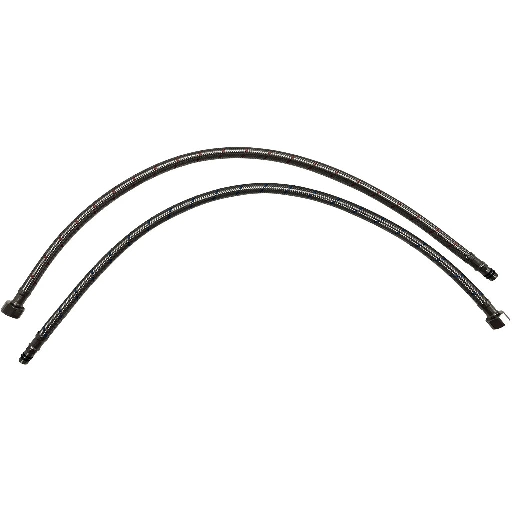 Flexibilní připojovací hadice stojánkové baterie M10x3/8″ – nerez – 80 cm – 2ks