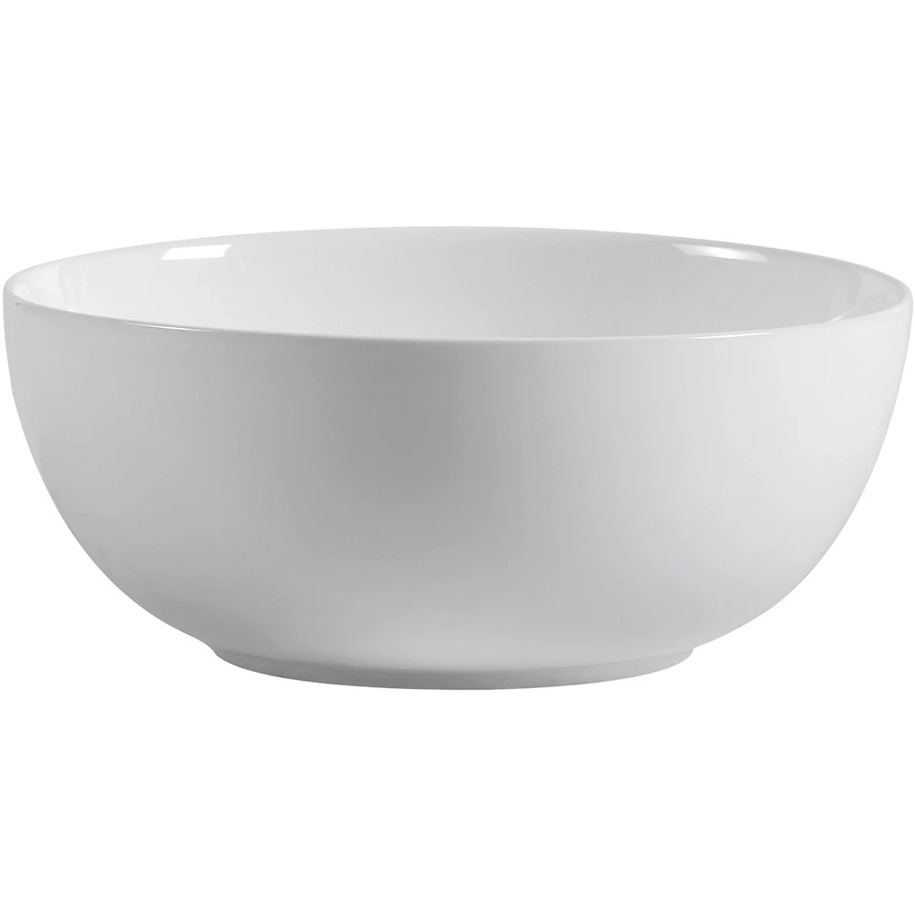 Umyvadlo keramické Elio – na desku – bílá lesklá – Ø 36 cm