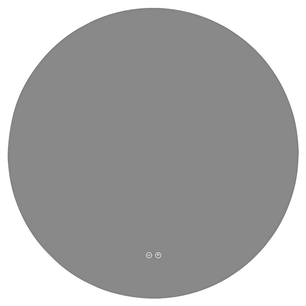 Koupelnové LED zrcadlo Verido – Ø 80 cm