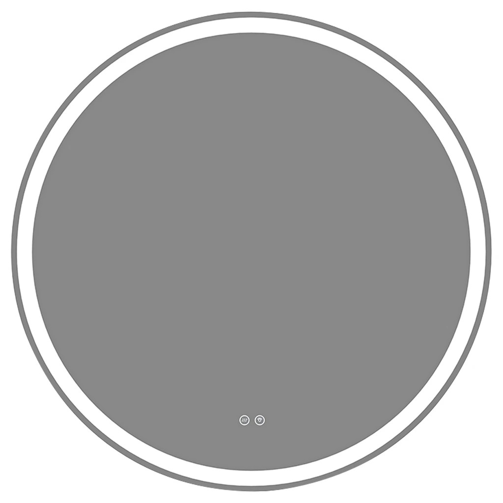 Koupelnové LED zrcadlo Eterno – Ø 50 cm