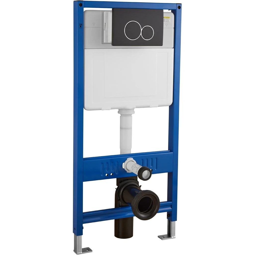 Ovladací tlačítko WC modulů Lite/Duo – ABS – černá matná