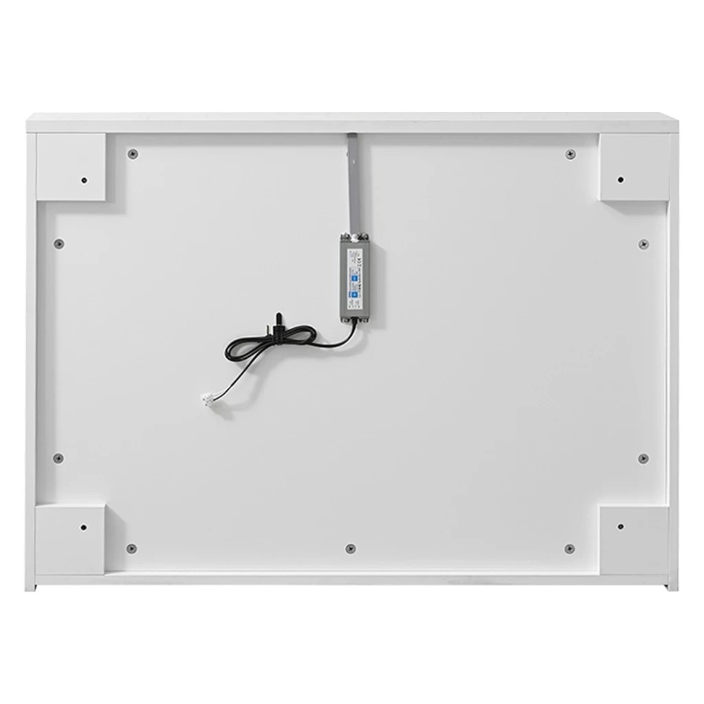 Koupelnová zrcadlová skříňka s LED osvětlením Avia – bílá matná – 95x70x16,5 cm