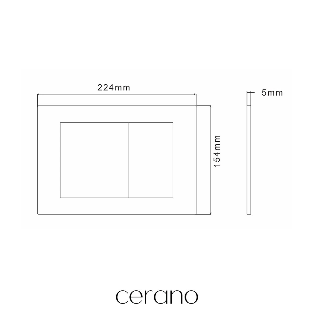 Ovládací tlačítko splachování Prime/Maxio – ABS – bílá