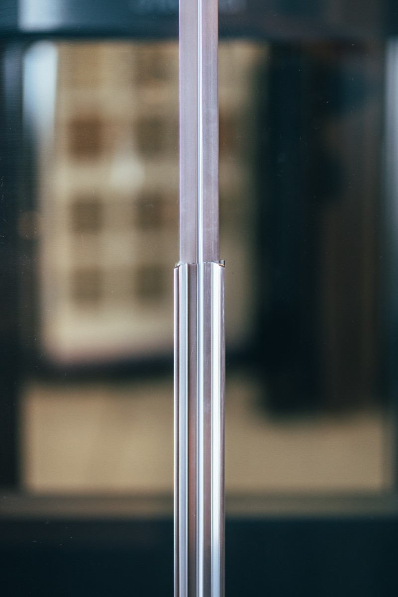 Sprchové dveře otevírací dvoukřídlé Tadao 1000, chrom, čiré sklo