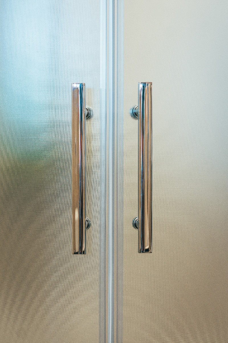 Sprchový kout čtvrtkruh Monte 800×800, chrom, matné sklo