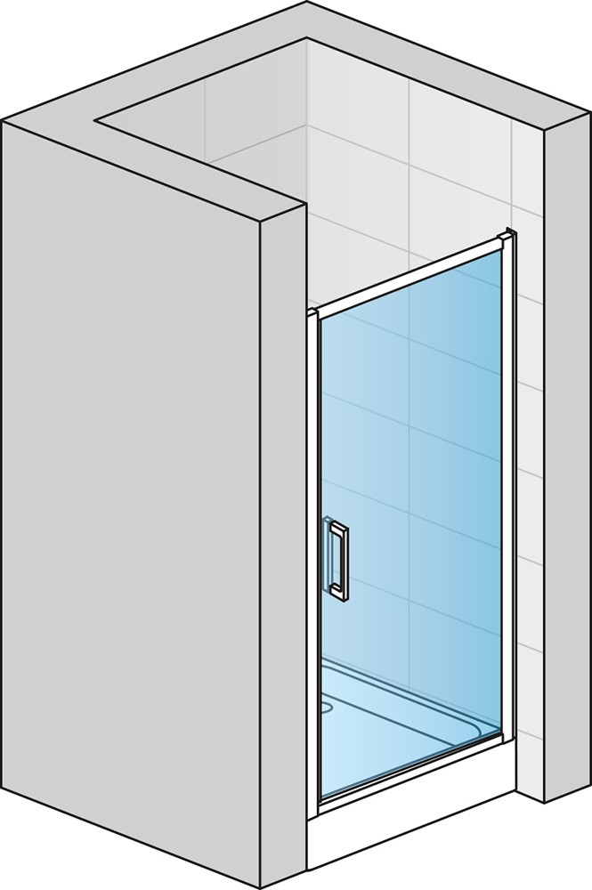 SanSwiss TOP-LINE Jednokřídlé dveře TOPP07005030