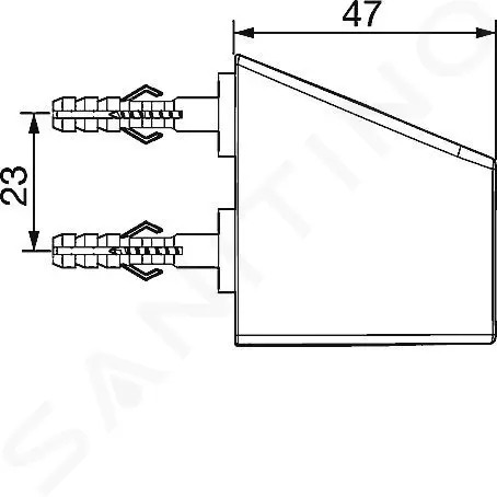 Hansa Sprchový držák, chrom 44450100