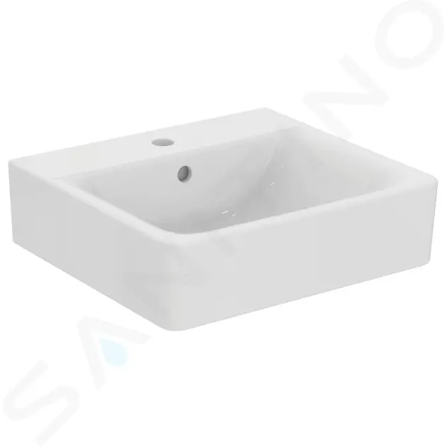 Ideal Standard Umyvadlo Cube, 50x46x18 cm, s přepadem, otvor pro baterii, bílá E713801