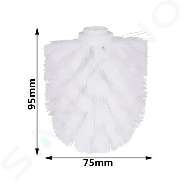 kielle Náhradní štětiny WC kartáče, bílá 90403170