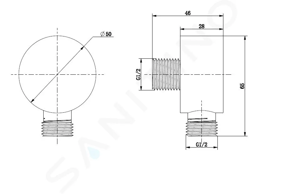kielle Nástěnné kolínko, matná černá 20901004