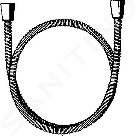 Hansa Sprchová hadice, 125 cm, chrom 44120400