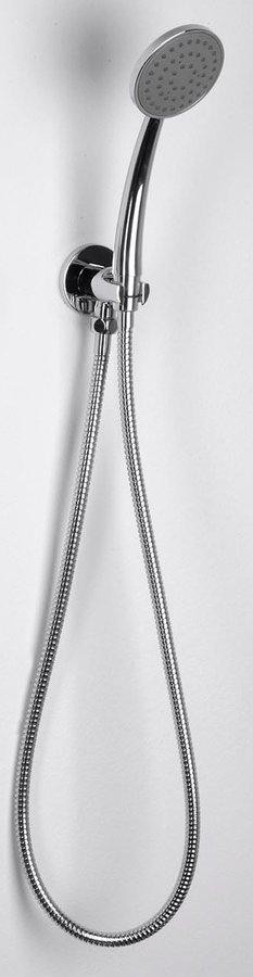 SAPHO – Držák sprchy kulatý, pevný, s vyústěním, chrom 1205-09