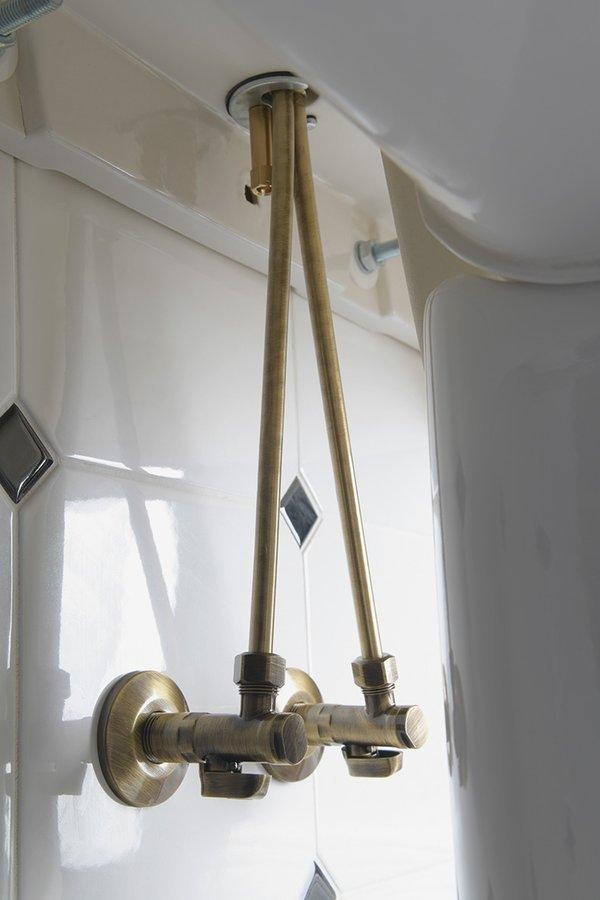 SAPHO – Pevná připojovací trubka 10-M10x1, 30 cm, bronz TUB36