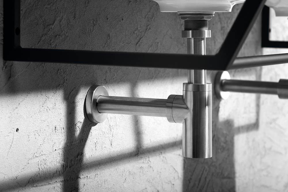 SAPHO – MINIMAL umyvadlový sifon 5/4″, odpad 32, nerez mat MI036