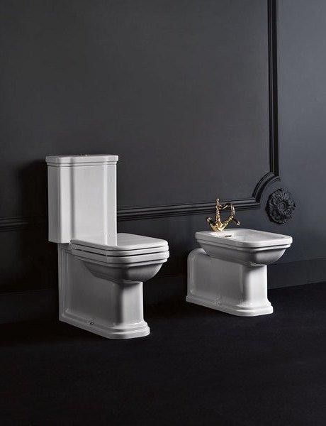 KERASAN – WALDORF WC kombi mísa 40x68cm, spodní/zadní odpad, bílá 411701