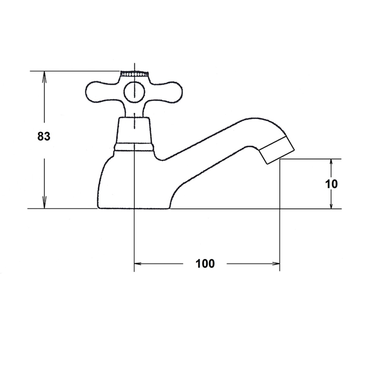 SAPHO – ANTEA stojánkový umyvadlový ventil, bronz 3206