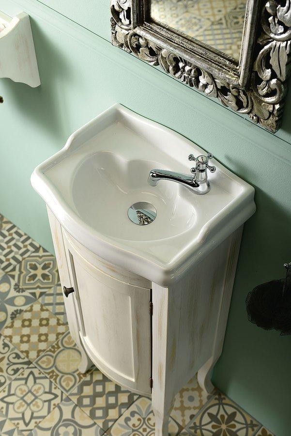 SAPHO – RETRO umyvadlová skříňka 36,5x85x29cm, starobílá 1641